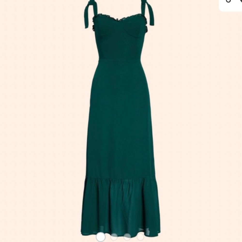 Reformation Nikita dress emerald size 4